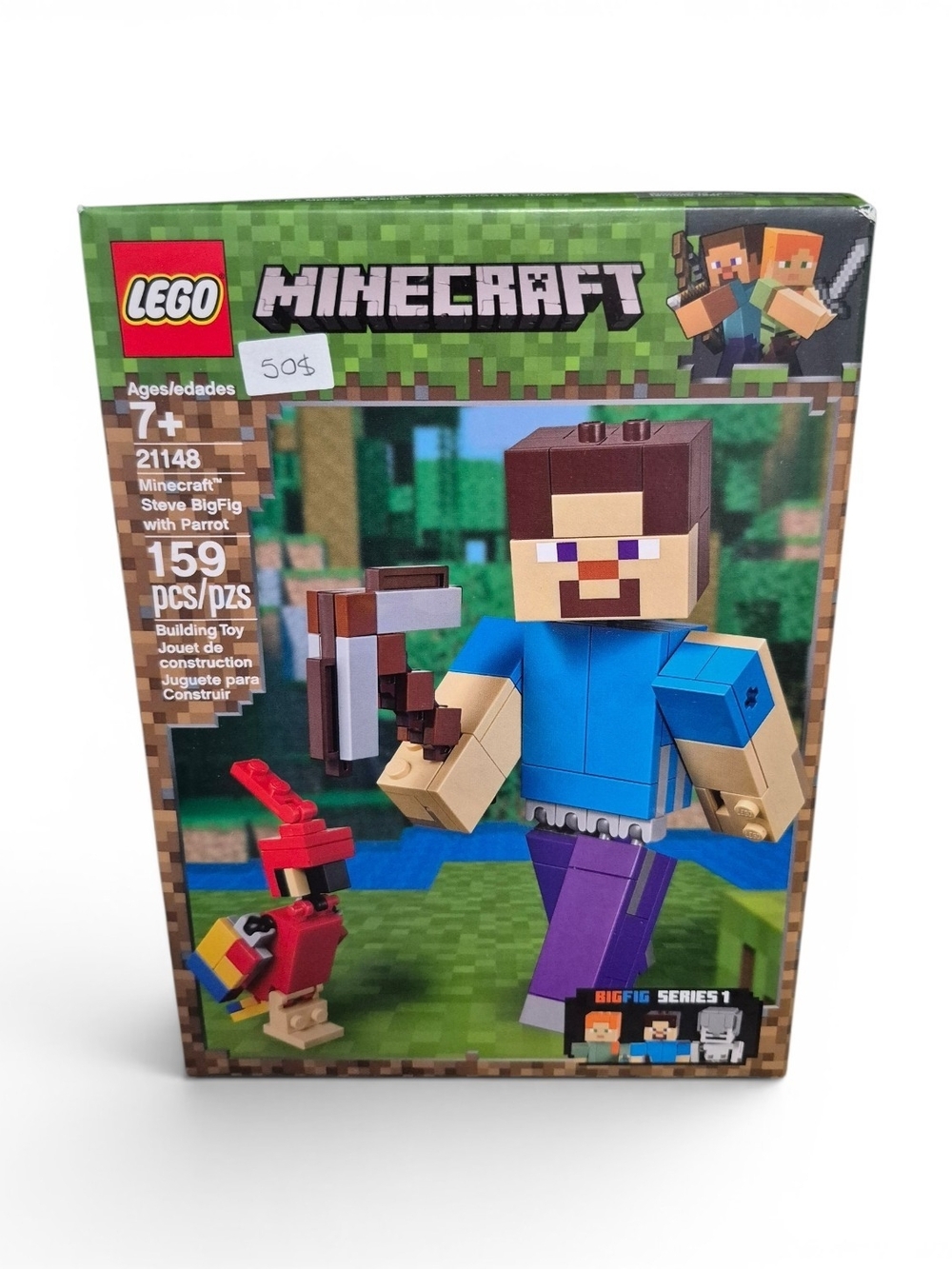 LEGO Minecraft Steve BigFig with Parrot - 21148